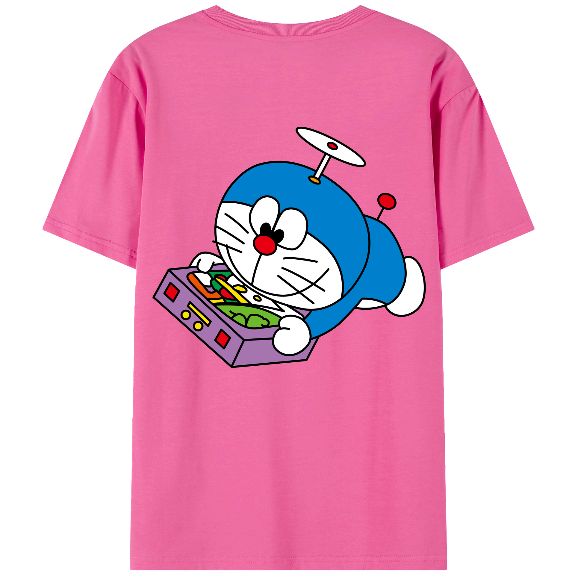 （画像用） ドラえもん Doraemon レディース半袖Tシャツ(バックプリント)